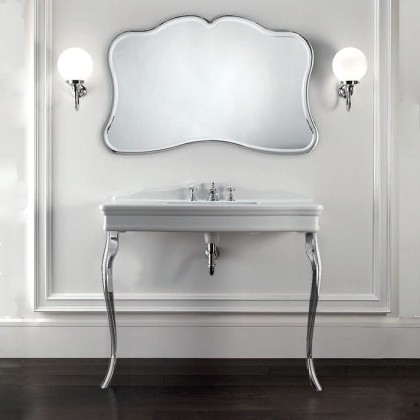 Devon&Devon Colette Декоративная структура 109х37см, с раковиной на 3 отв., напольный, цвет ножек: хром