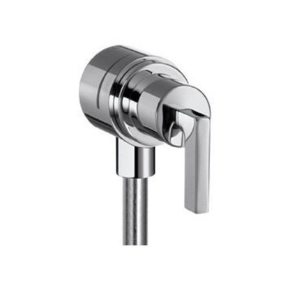 Axor Citterio, Шланговое подсоединение Fixfit Stop, с рычаговой рукояткой, цвет: хром