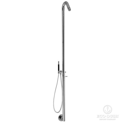 CISAL Step Настенная душевая система:смеситель для душа,верхний душ,ручной душ с держателем и шлангом, цвет: хром