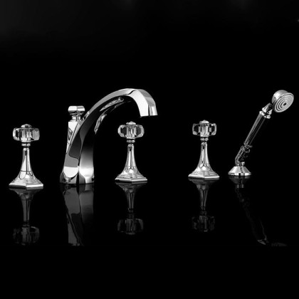 Devon&Devon Excelsior Gemstone Смеситель для ванны на пять отверстий, цвет: хром