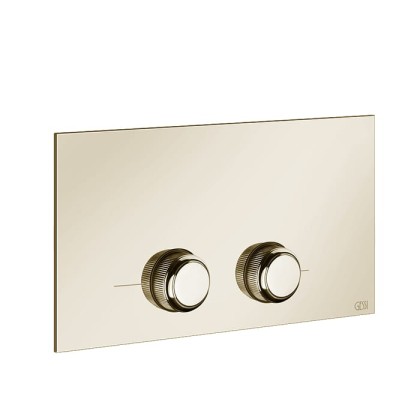 Gessi Venti20 Клавиша смыва для унитаза двойная, для инсталляций Viega, цвет: Brass PVD
