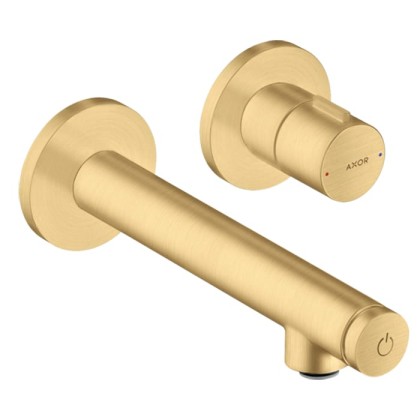 Axor Uno Select Смеситель для раковины, встраиваемый, излив: 15.8см., цвет: шлифованное золото