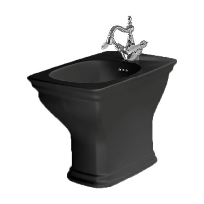 Artceram Civitas Биде напольное 36x54 cм, 1 отверстие, цвет: черный