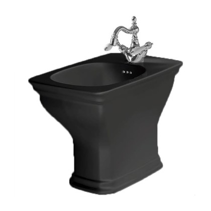 Artceram Civitas Биде напольное 36x54 cм, 1 отверстие, цвет: черный