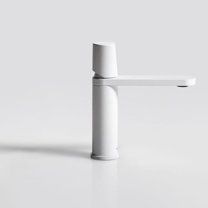 ANTONIO LUPI INDIGO Смеситель для раковины на 1 отверстие, излив 165 мм., цвет: белый матовый