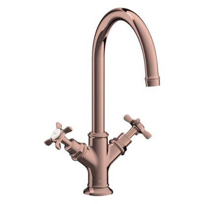 Axor Montreux Смеситель для раковины, для 1 отв., цвет: полированное красное золото