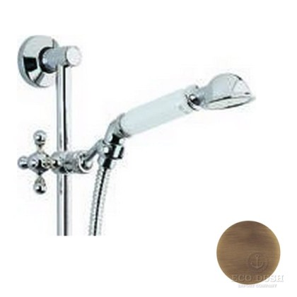 CISAL Arcana Toscana Душевой гарнитур:ручная лейка,шланг 150 см,штанга 60 см, цвет: бронза