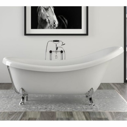 Knief Victorian Ванна отдельностоящая 174.5х83хh81/65см, цвет: белый/хром