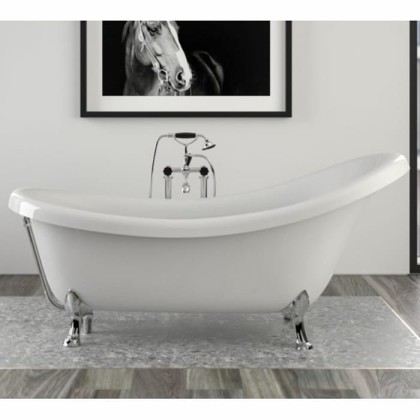 Knief Victorian Ванна отдельностоящая 174.5х83хh81/65см, цвет: белый/хром