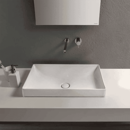 Globo T-Edge Раковина 61х37х14 см, без отв., цвет: белый