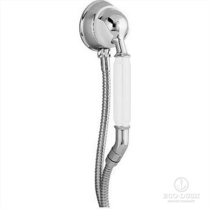CISAL Arcana Toscana Душевой гарнитур: шланг 120 см, ручная лейка, вывод с держателем, цвет: хром
