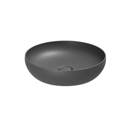 Azzurra Elegance Circle Раковина круглая накладная, &empty;40xH10 см, без отв., без перелива, цвет: Carbone