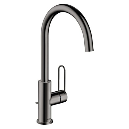 Axor Uno Смеситель для раковины 240, на 1 отв., высокий, цвет: полированный черный хром