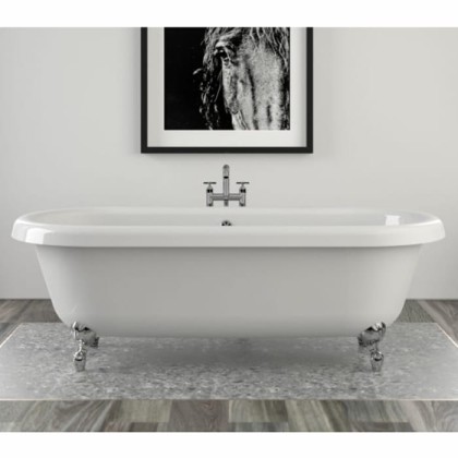 Knief Edwardian Ванна отдельностоящая 180х80хh60см, с 4-мя хромированными ножками "шар" (продается со сливом 0100-091-02)