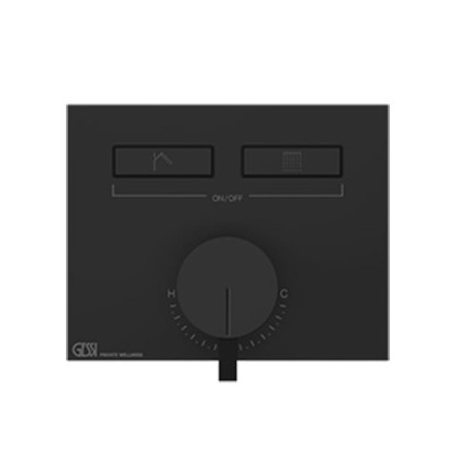 Gessi Hi-Fi Смеситель для душа, с включением до 2 источников одновременно, внешняя часть, цвет: Black Metal PVD