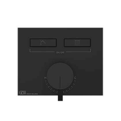 Gessi Hi-Fi Смеситель для душа, с включением до 2 источников одновременно, внешняя часть, цвет: Black Metal PVD