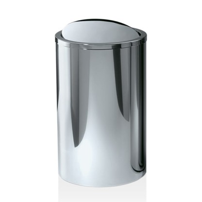 Decor Walther DW 121 Корзина для белья 35xh58см, напольная, цвет: сталь полированная