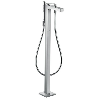 Axor Citterio Смеситель для ванны, напольный, с текстурой, внешняя часть, цвет: хром