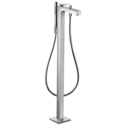 Axor Citterio Смеситель для ванны, напольный, с текстурой, внешняя часть, цвет: хром