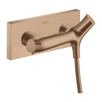 Axor Starck Organic Смеситель для душа, термостатический, настенный, цвет: шлифованное красное золото