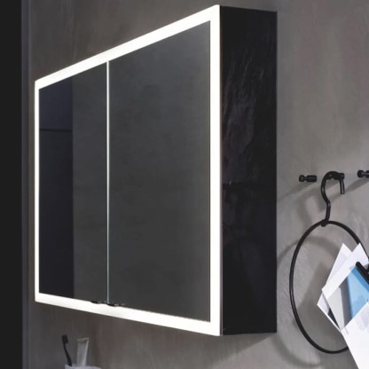 Emco Prime Зеркальный шкаф 160см., с подсветкой LED встраив. модель, 3-дверки, IP 20 с Lichtpaket, зеркальная задняя стенка