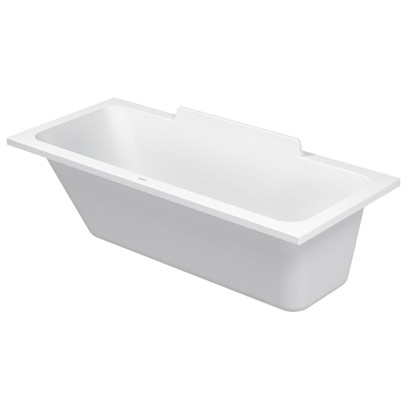 Duravit DuraStyle Ванна 170х70x48см,, прямоугольная, встраиваемая или версия  с панелями и ножками, с наклоном для спины слева, цвет: белый