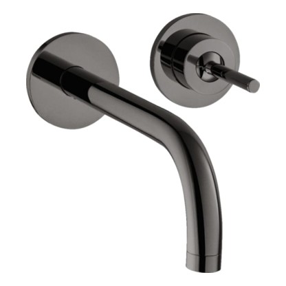 Axor Uno? Смеситель для раковины, встраиваемый, изилив: 22.5см., цвет: полированный черный хром