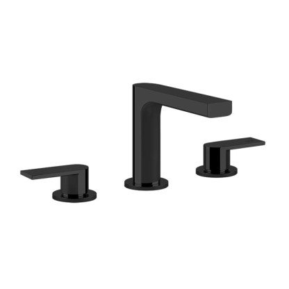 Gessi Emporio Via manzoni Смеситель для раковины, на 3 отв, донный клапан, цвет: Black XL