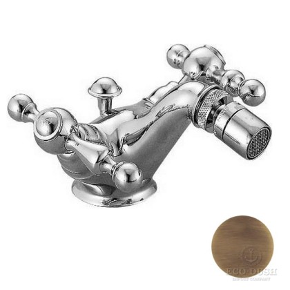 CISAL Arcana America Смеситель для биде на 1 отверстие, с донным клапаном, цвет: бронза