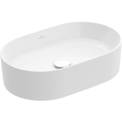 Villeroy&Boch Collaro Раковина накладная, 56x36х14.5см., без отв., цвет: альпийский белый