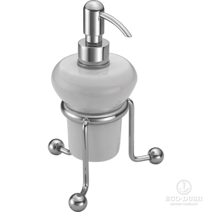 HUBER Croisette Дозатор настольный, цвет: хром/керамика