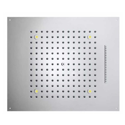 BOSSINI DREAM/2 Верхний душ 570 x 470 мм, с 4 LED RGB, 2 режима (дождь, водопад) блок питания/управления, Cromoterapia, цвет: хром