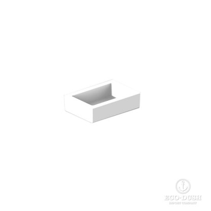 Stella Casanova Мыльница стеклянная, настольная, цвет: белый