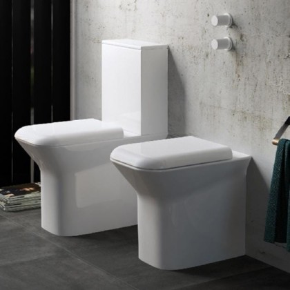 AZZURRA PRUA Унитаз моноблок 65х36х84см, слив в стену, цвет: белый