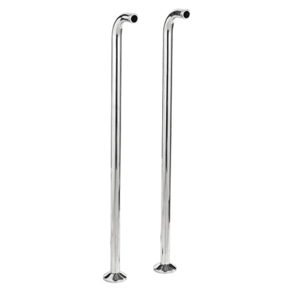 Nicolazzi Articoli vari Пара вертикальных крепежей для ванны, цвет: хром