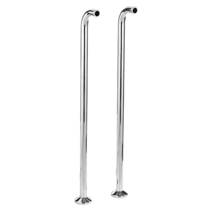 Nicolazzi Articoli vari Пара вертикальных крепежей для ванны, цвет: хром