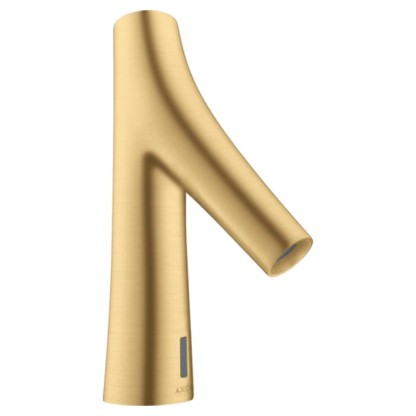 Axor Starck Organic Cмеситель для раковины, на 1 отв., электронный, без регулировки температуры, питание от сети 230V, цвет: шлифованное золото