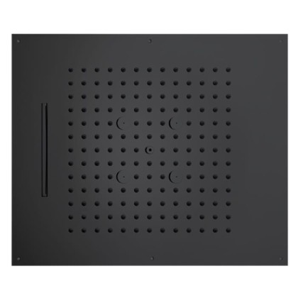 BOSSINI DREAM/3 Верхний душ 570 x 470 мм, 3 режима (дождь, каскад, туман), цвет: черный матовый