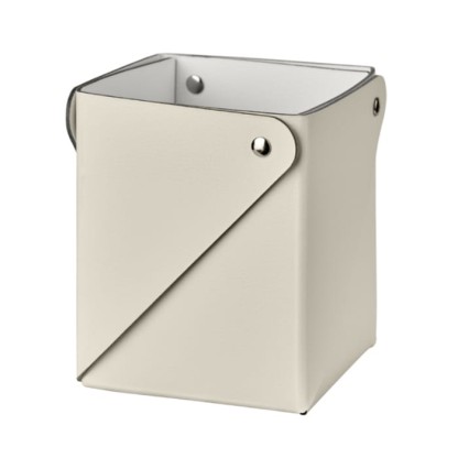 ADJ Коробочка MIU для чайных пакетов, 7x7xH8 см., цвет: панна котта/белый