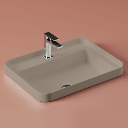 Artceram Fuori Scala Раковина 60х45 см, встраиваемая, с 1 отв.под смеситель,без перелива, цвет: matera