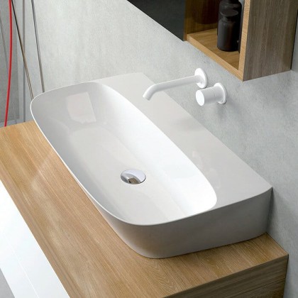 Azzurra Prua Раковина подвесная 65х45хh18см., без отв.., цвет: белый