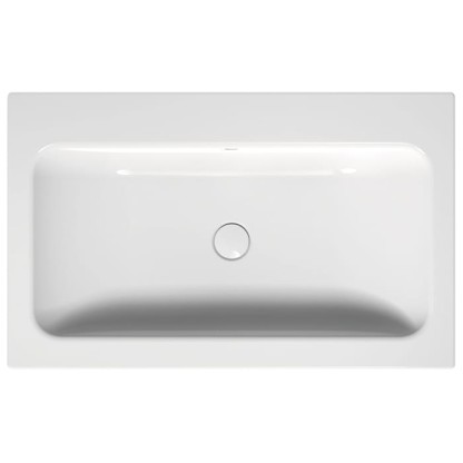 Bette One Раковина встраиваемая на столешницу 80x49.5x13см, без отв., с переливом, сталь, цвет: белый