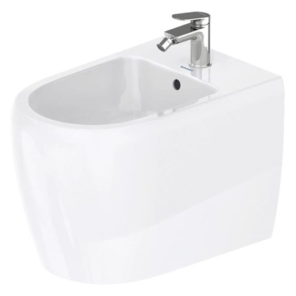 Duravit Qatego Биде напольное 39х60х40см., 1 отв., Weiss Hochglanz, цвет: белый