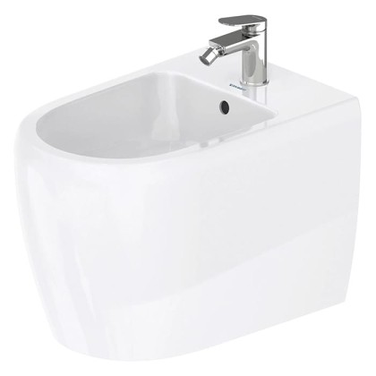 Duravit Qatego Биде напольное 39х60х40см., 1 отв., Weiss Hochglanz, цвет: белый
