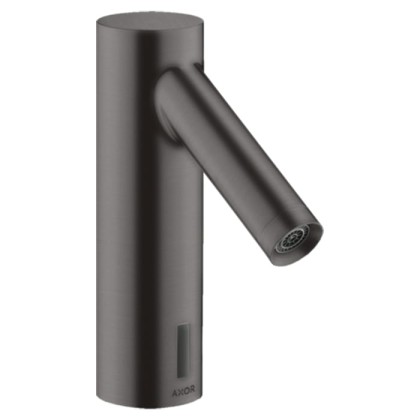 Axor Starck Cмеситель для раковины, на 1 отв., электроный, питание от батареек, без регулировки температуры, цвет: шлифованный черный хром