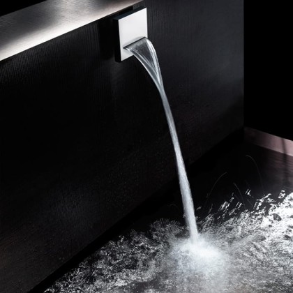 Bossini Bocca OLE' SQUARE Излив для душа, латунь каскадная струя 1/2, цвет: хром