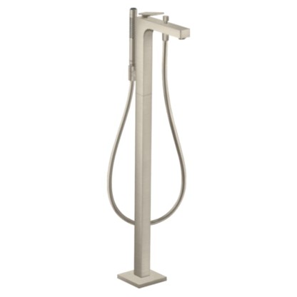 Axor Citterio Смеситель для ванны, напольный, с ручным душем, цвет: шлифованный никель