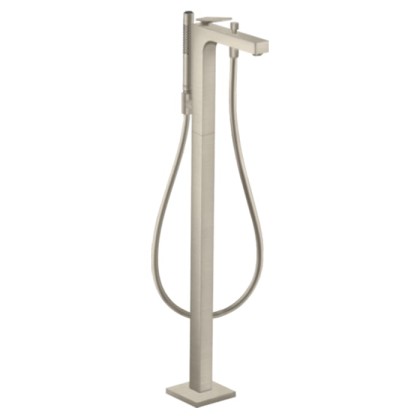 Axor Citterio Смеситель для ванны, напольный, с ручным душем, цвет: шлифованный никель