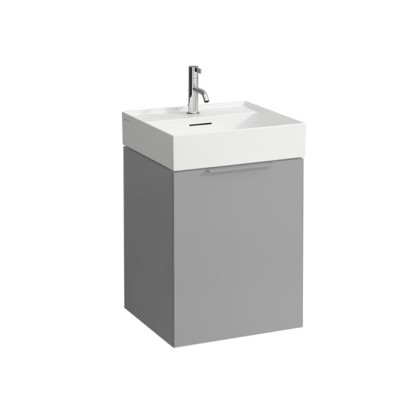 Laufen Kartell Тумба с раковиной, 49х45.5х61.5см, с 1 выдвиж. ящиком с полкой, с сифоном, подвесная, цвет: серый матовый