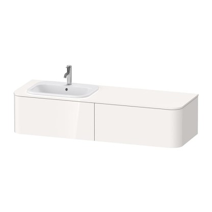 Duravit Happy D.2 Plus Тумба подвесная 160x55x35.4см, с раковиной и 2 ящиками, SX, цвет: белый глянцевый